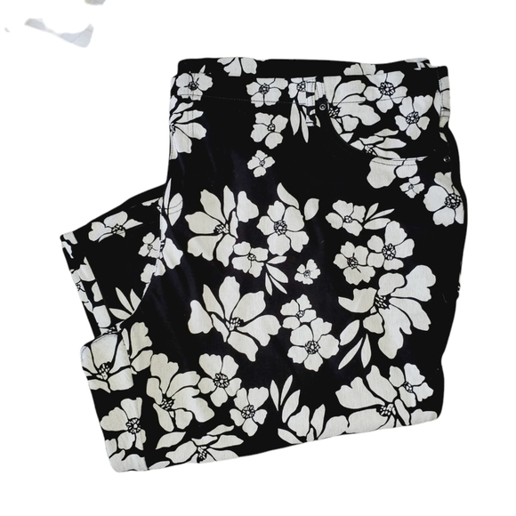 Terra & Sky NWT Women's Plus Size Pull On Elastic Waist Capri Jeggings 838 - Picture 6 of 6